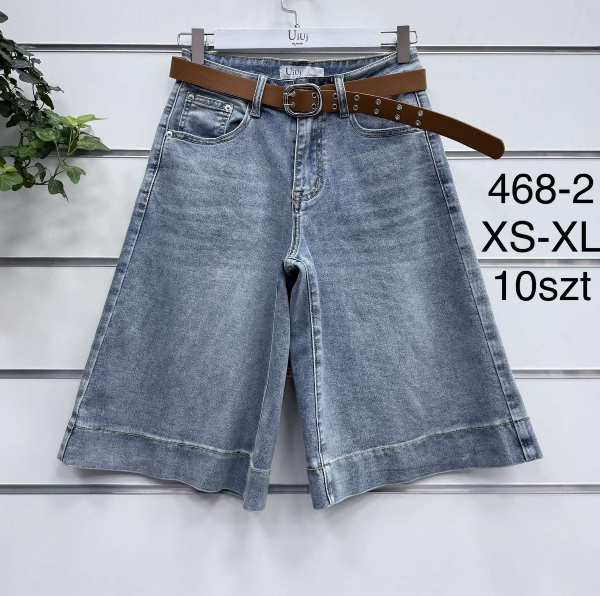 Rybaczki damskie jeans Roz XS-XL, 1 Kolor .Paczka 10 szt